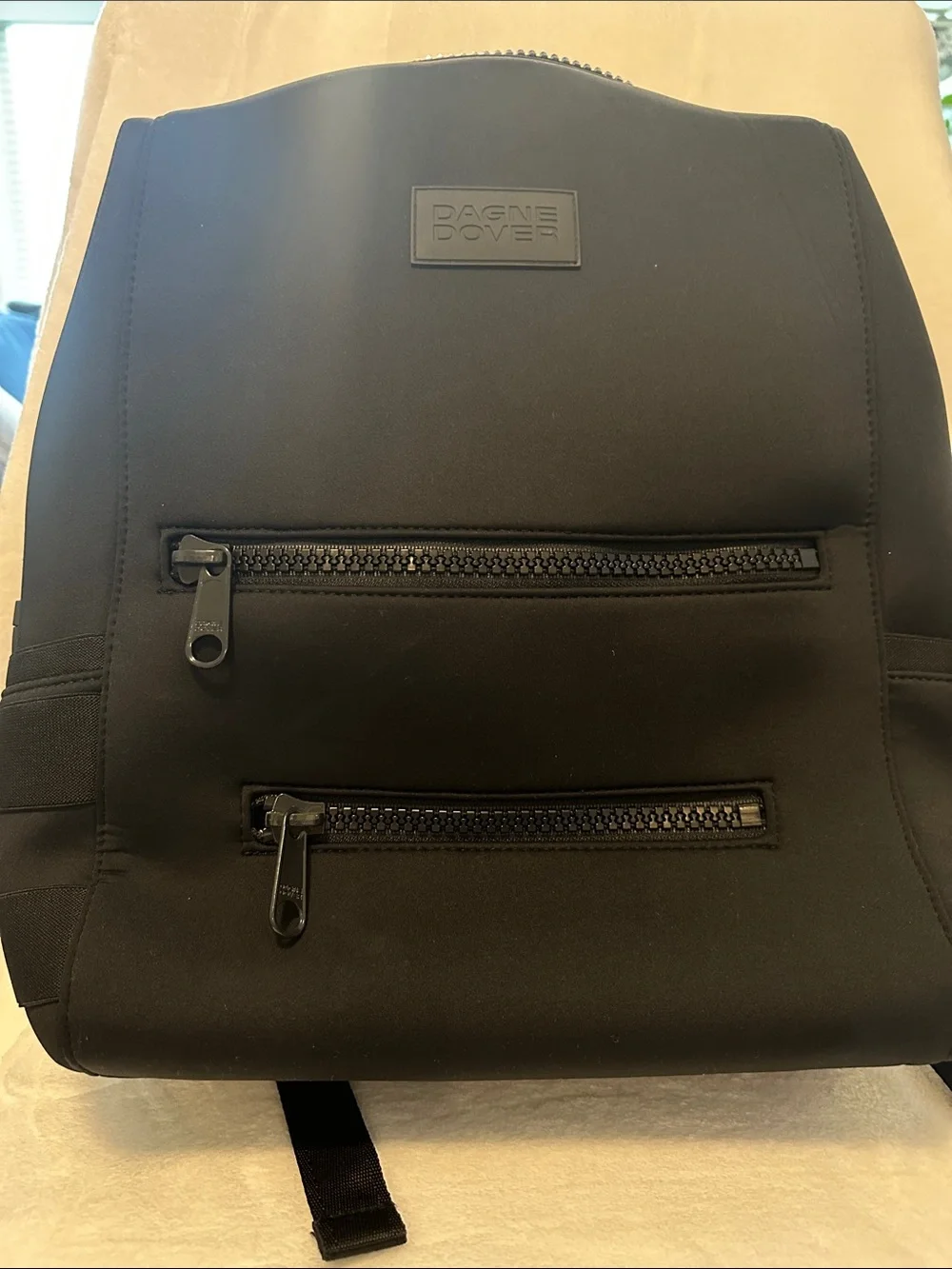 Dagne Dover Indi Black Neoprene DiaperBag Backpack